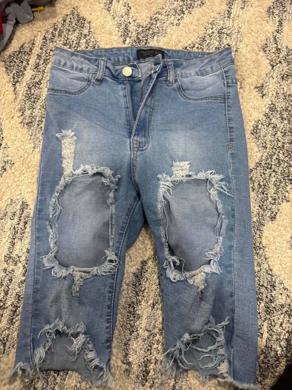 American Bazi Ripped Denim Jeans